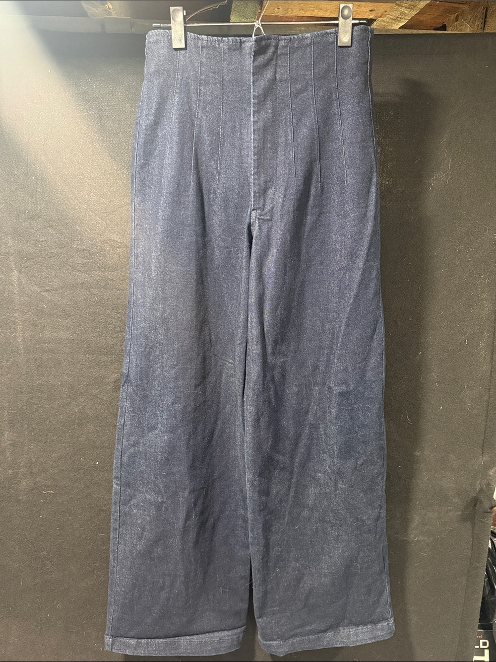 Forever 21 Navy Wide-Leg Jeans